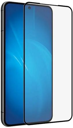 Защитное стекло для экрана DF sColor-125 для Samsung Galaxy S22+ 2.5D, 1 шт, черный [df scolor-125 (black)]