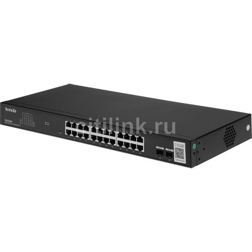 Коммутатор TENDA TEG2226F, управляемый, 24 RJ-45, 10/100/1000 Мбит/с