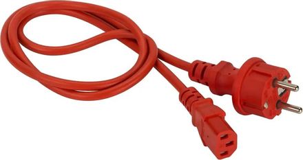 Шнур питания Lanmaster (LAN-PP13/SH-7.0-RD) C13-Schuko проводник.:3x0.75мм2 7м 220В 10А красный