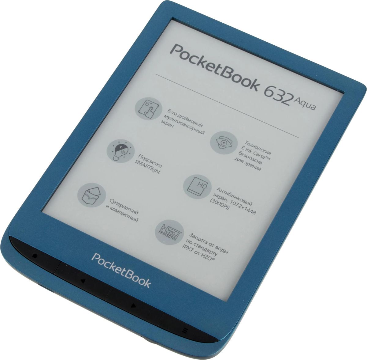 Электронная книга PocketBook 632 Aqua, 6