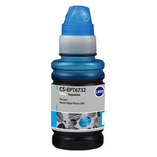 Чернила Cactus CS-EPT6732 T6732, для Epson, 100мл, голубой