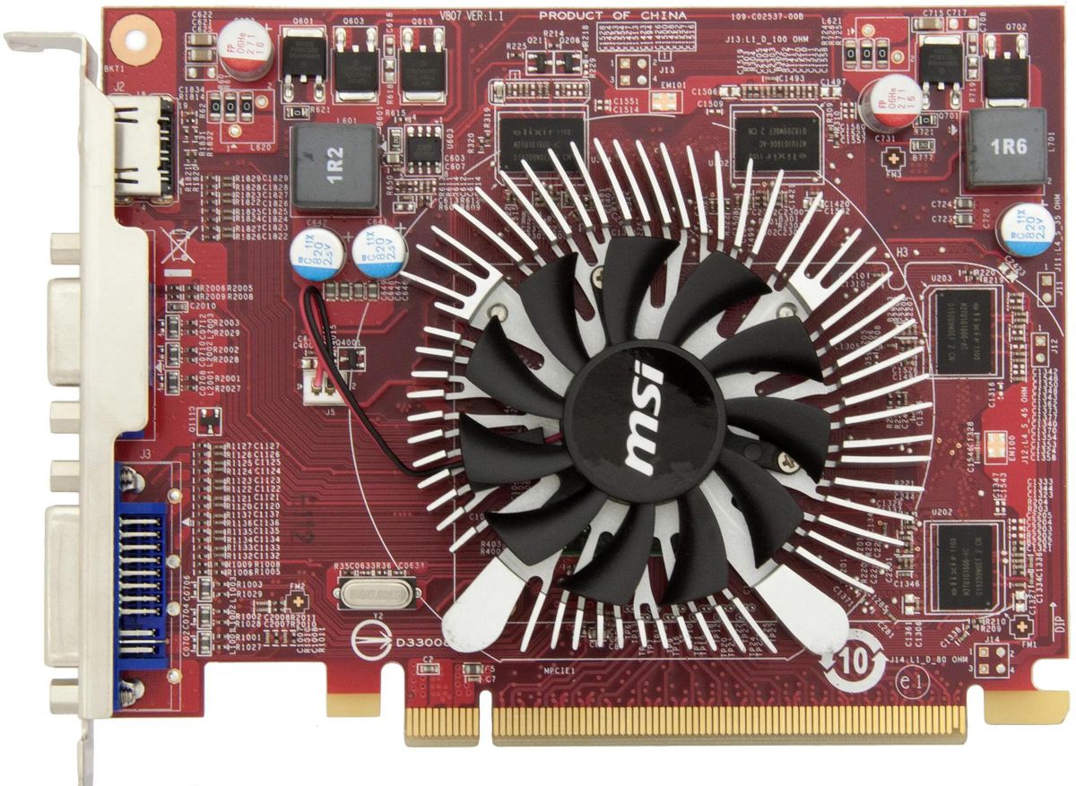 Видеокарта MSI AMD Radeon HD 5570 1ГБ DDR2, Ret [vr5570-md1g] – купить в  Ситилинк | 583966