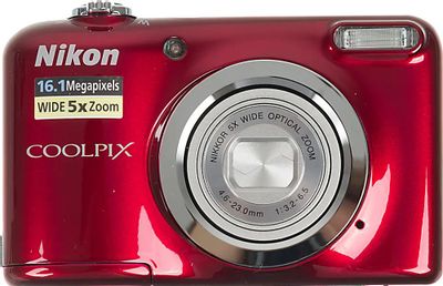 Цифровой компактный фотоаппарат Nikon CoolPix A10,  красный