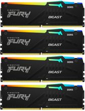 Изображение товара Оперативная память Kingston Fury Beast KF560C40BBAK4-64 DDR5 -  4x 16ГБ 6000МГц, DIMM,  Ret