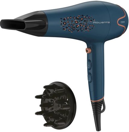 Фен Rowenta CV5706F0, 2200Вт, синий и черный