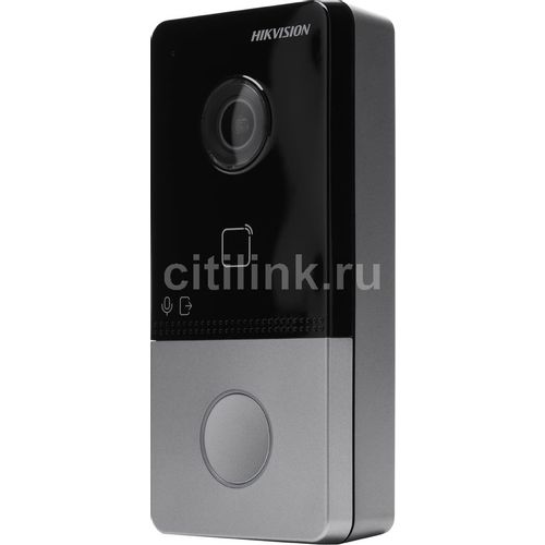 Видеопанель Hikvision DS-KV6113-WPE1(C), цветная, накладная, черный