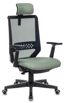 Кресло руководителя Бюрократ EXPERT, на колесиках, сетка/ткань, зеленый [expert green]