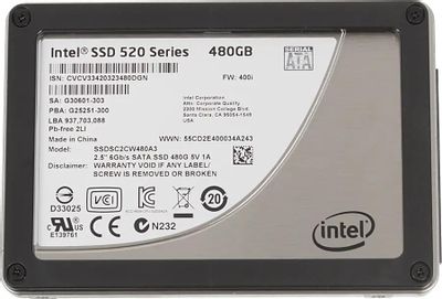 SSD Intel 520 Series SSDSC2CW480A310 480 2.5