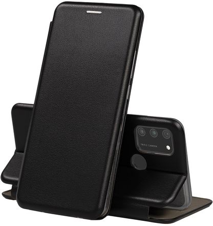 Чехол (флип-кейс) ZIBELINO Book, для Honor 9A, черный [zb-huw-9a-blk]