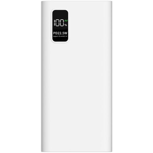 Внешний аккумулятор (Power Bank) PERO PB06, 20000мAч, белый [pb06wh]