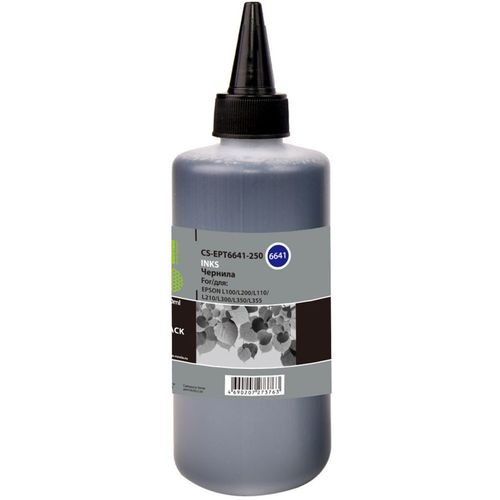 Чернила Cactus CS-EPT6641-250 T6641, для Epson, 250мл, черный