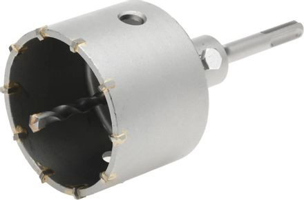 Коронка СИБРТЕХ 703327, по бетону/кирпичу/камню, 80мм, SDS-PLUS, 1шт