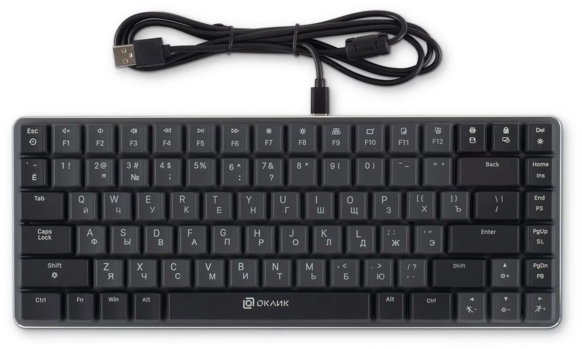 Клавиатура Oklick K615X, черный