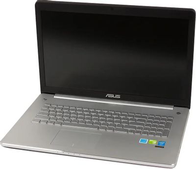 Ноутбук ASUS N750JV-T4008H 90NB0201-M00080, 17.3", Intel Core i7 4700HQ 2.4ГГц, 4-ядерный, 12ГБ DDR3, 1000ГБ,  NVIDIA GeForce  GT 750M - 4 ГБ, Windows 8, серый