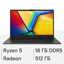 Изображение товара Ноутбук ASUS Vivobook Go 15 E1504FA-BQ2467 15.6 IPS Ryzen 5 16ГБ SSD без ОС черный