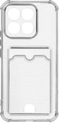 Чехол (клип-кейс) ZIBELINO Silicone Card Holder, для Honor X8c, прозрачный