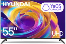 Изображение товара 55" Телевизор Hyundai H-LED55BU7012 4K Ultra HD, СМАРТ ТВ, YaOS, черный Изображение товара 55" Телевизор Hyundai H-LED55BU7012 4K Ultra HD, СМАРТ ТВ, YaOS, черный