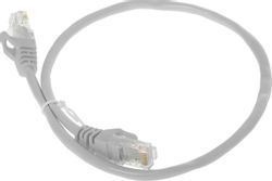 Патч-корд EXEGATE UTP-RJ45-RJ45-5e-0,5M-GY UTP, кат.5E, 0.5м, серый
