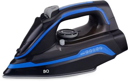 Беспроводной утюг BQ SIC1002,  с паровым ударом,  2600Вт,  синий и черный