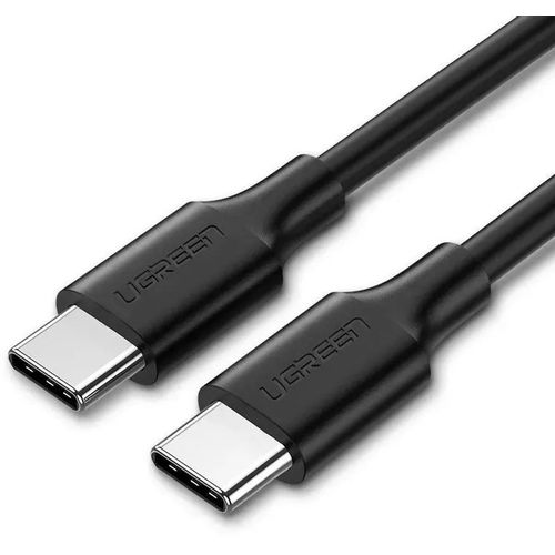 Кабель UGREEN US286, USB Type-C (m) - USB Type-C (m), 2м, 3A, черный [10306]