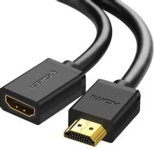 Изображение товара Кабель HDMI UGREEN HD107 1м вер 2.0 позолота феррит фильтр черный