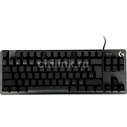 Клавиатура Logitech G413 TKL SE, проводная, USB, механическая, заводское нанесение кириллицы, черный [920-010447]