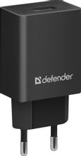 Изображение товара Сетевое зарядное устройство Defender EPA-10,  USB-A,  10.5Вт, 2.1A, черный [83572]