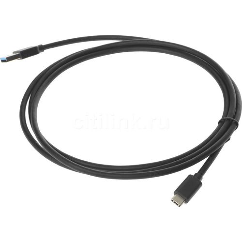 Кабель Buro USB Type-C (m) - USB (m), 1.8м, 3A, черный [bu-usb3.2-ac-1.8mb]