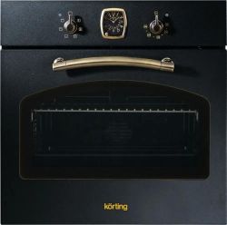 Духовой шкаф электрический Korting OKB460RN, 64л, черный матовый
