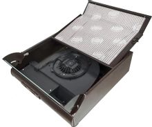 Вытяжка козырьковая Elikor Davoline 50П-290-П3Л, управление ползунковое, коричневый