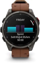 Смарт-часы Garmin Fenix 8 Pro, 47мм, 1.4", песочный/серый