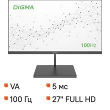 Изображение товара 27-дюймовый монитор Digma Progress 27A501F Full HD VA 100Гц HDMI VGA черный