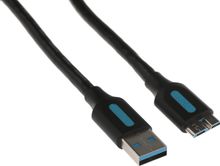Изображение товара Кабель USB3.0 VENTION COPBI 3м круглый USB A micro USB B обеспечение быстрой передачи данных