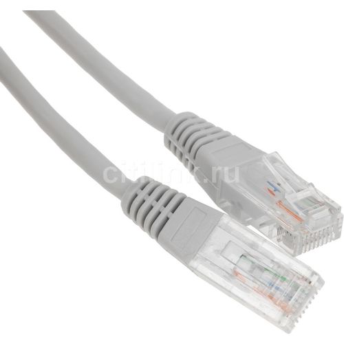 Патч-корд LanMaster вилка RJ-45, вилка RJ-45, кат.5E, ПВХ, 1.5м, серый [twt-45-45-1.5-gy]
