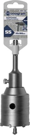 Коронка MONOGRAM 089-168, по бетону/кирпичу/камню, 55мм, SDS-PLUS, 1шт