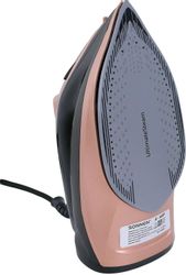Утюг SONNEN SI 6680, с паровым ударом, черный и розовый
