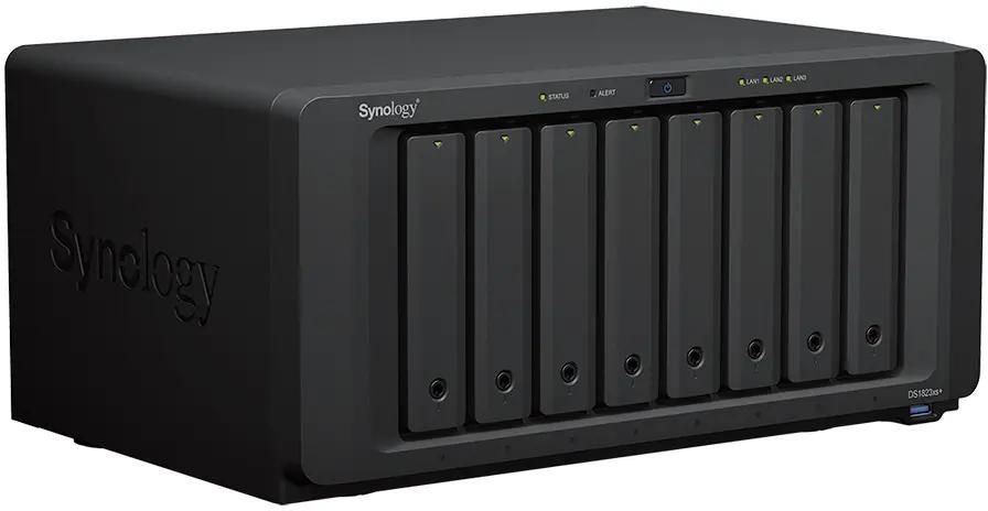 Сетевое хранилище NAS SYNOLOGY DS1823xs+, 8-bay, настольный, Ryzen
