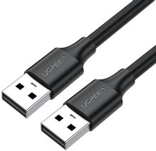 Изображение товара Кабель UGREEN US102,  USB 2.0 A(f) (прямой) -  USB 2.0 A (f) (прямой),  ферритовый фильтр ,  круглое,  0.5м,  черный [10308]