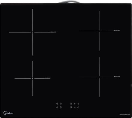 Индукционная варочная поверхность Midea MIH64103, конфорок: 4 шт., стеклокерамика, независимая, черный