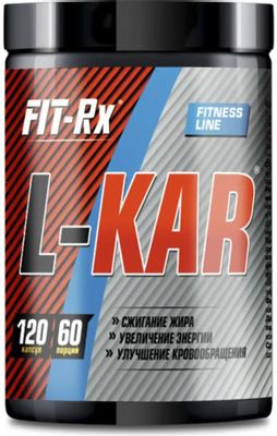 L-карнитин FIT-RX L-KAR,  капсулы,  120шт [01044]
