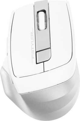 Мышь A4TECH Fstyler FB35, оптическая, беспроводная, USB, белый и серый [fb35 icy white]