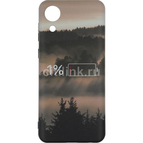 Чехол (клип-кейс) GRESSO Meridian, для Samsung Galaxy A03 Core, черный/бежевый [gr17aaae8936]