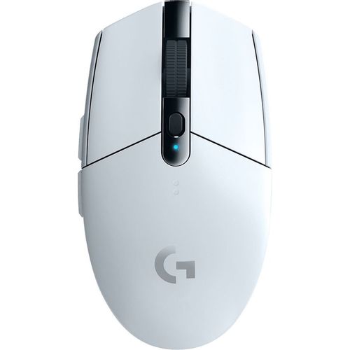 Мышь беспроводная Logitech G305 Lightspeed, игровая, радио, оптическая, USB, 12000dpi, белый [910-005292]