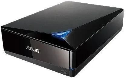 Оптический привод Blu-Ray RE ASUS BW-12D1S-U/BLK/G/AS, внешний, USB, черный,  Ret