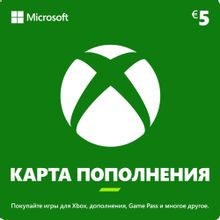 Изображение товара Карта пополнения игровой валюты Microsoft Xbox 5 EUR Европа