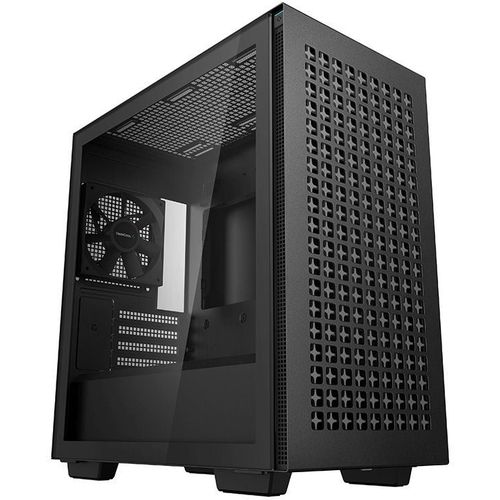 Корпус mATX DeepCool CH370, Mini-Tower, без БП, черный [r-ch370-bknam1-g-1]