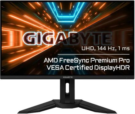 31.5" Монитор Gigabyte M32U,  3840x2160,  IPS,  144Гц,  2хHDMI,  1хDP,  черный [20vm0-m32ubt-1ekr]