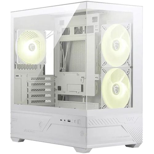 Корпус mATX MSI MAG Pano M110R, Mini-Tower, без БП, белый [306-7g33w21-ja4]