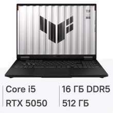 Изображение товара Ноутбук игровой ASUS TUF Gaming F16 FX608JH-RV065 16 IPS GTX5750HX 512ГБ
