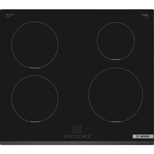 Индукционная варочная поверхность Bosch Serie 4 PIE631BB5E, конфорок: 4 шт., стеклокерамика, независимая, черный